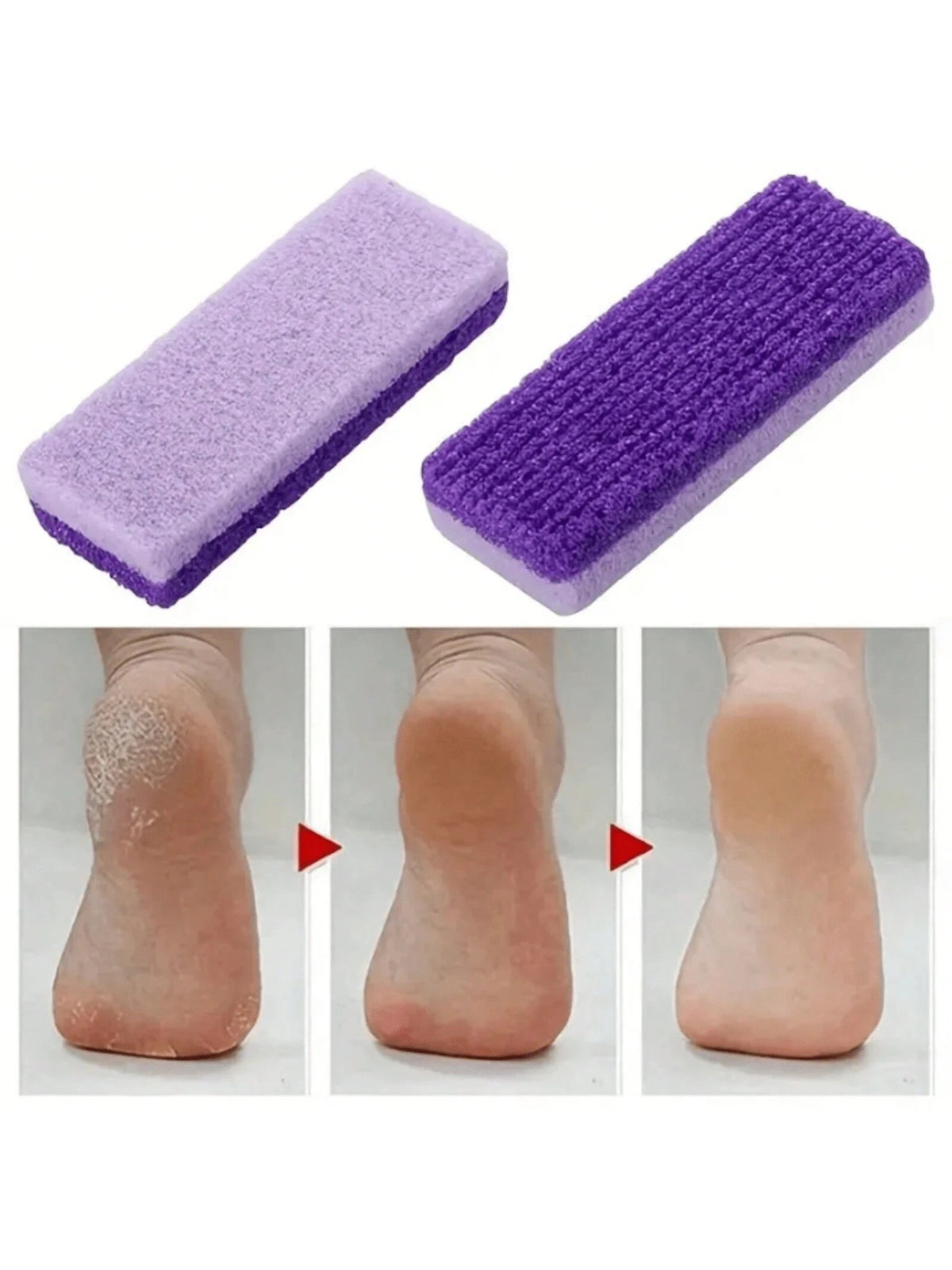 1/3pcs Foot Pumice Stone For Feet, Callus Remover And Foot Scrubber And Pedicure Exfoliator Tool For Dead Skins Tools