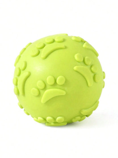 1/3pcs Natural Latex Rubber Squeaky Ball Dog Toys- (Paw Shaped) Suitable For Small To Medium Dogs & Puppies| Durable, Cute Puppy Paw Design, For Playing, Fetching, Chewing| Relieve Separation Anxie