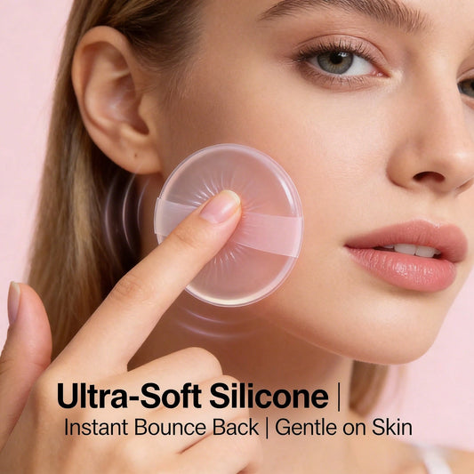 1/3pcs Silicone Makeup Tools, Foundation Puff, Concealer Puff And Brush, Elastic, Easy To Clean, Perfect For Beginners, Especially For Oil Control In Summer. Essential For Makeup Lovers