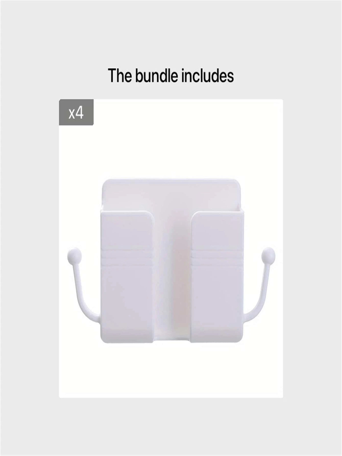 1/3pcs Wall Mounted Mobile Phone Stand, Plastic Charging Holder, Remote Control Holder, Jewelry Key Storage Rack (Multiple Colors) For Household