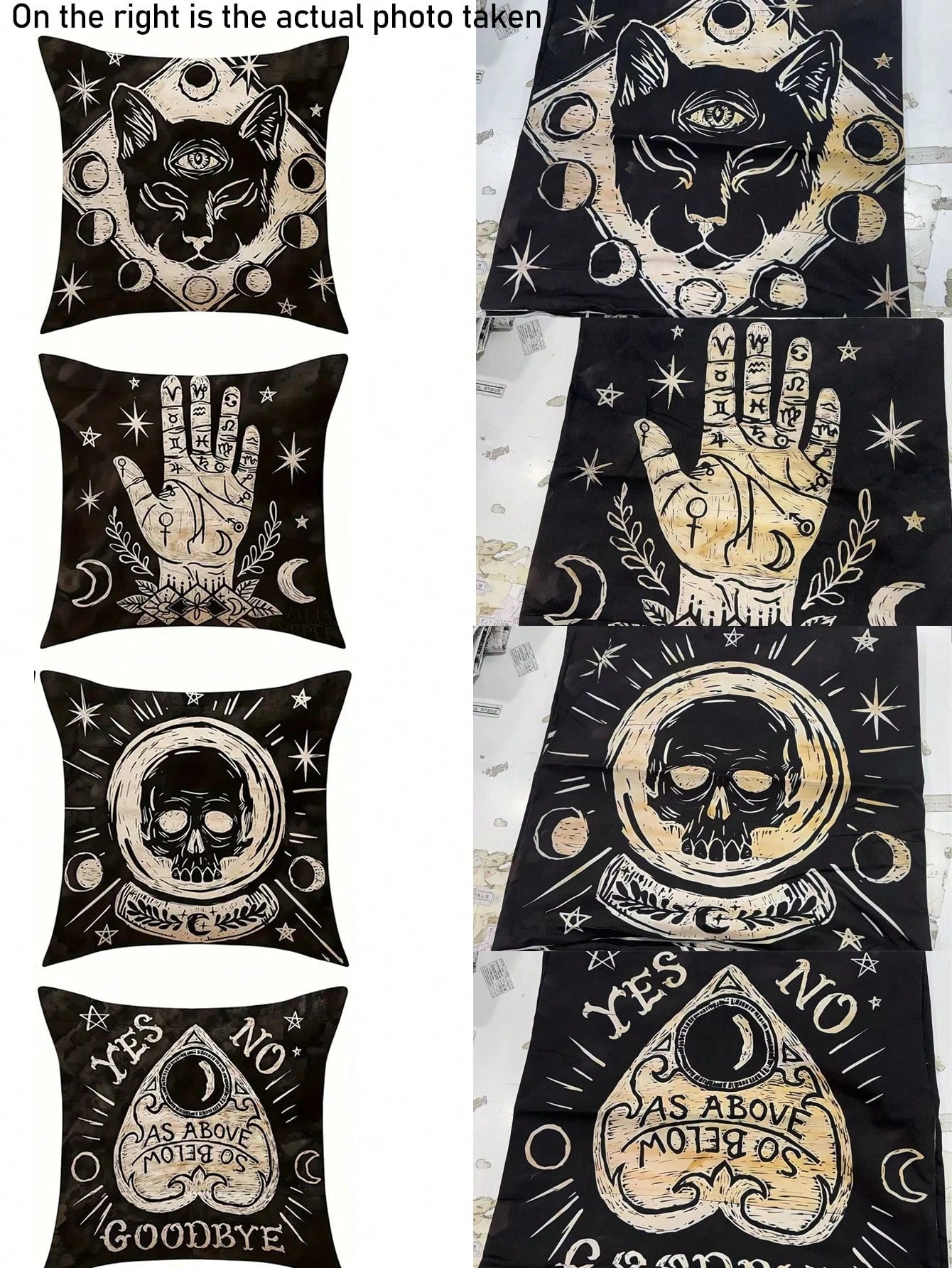 1/4 Pcs Soft Skull Cat Pattern Pillow Case, Size 17.7" X 17.7", Single-Sided Print, Suitable For Room, Office, Home, Car Decor, Autumn Decor, Room Decor