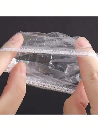 1/5/10/100/200pcs Transparent Bath Ear Covers, Waterproof Elastic Ear Covers, Thickened Large Size High Elastic Ear Covers, For Bathing And Hair Care, Convenient For Travel, Home Bathroom Decor, Autum