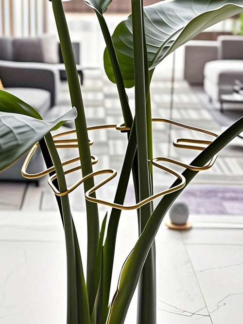 1/5pcs Durable Turtle Shell Bamboo Trellis & Support System- Metal Climbing Plant Trainer With Bamboo Handle Kit, Ideal For Healthy, & Aesthetic Plant Growth Support, Plant Support Structure| Climbi
