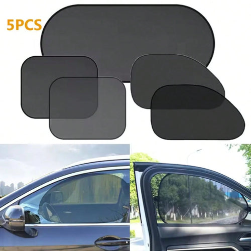1-5Pcs Universal Car Sunshades Cover Foldable Auto Side Window Rear Windscreen Mesh Sunshade Cover Car Windshield Rear Cover Car Rear Glass Shade