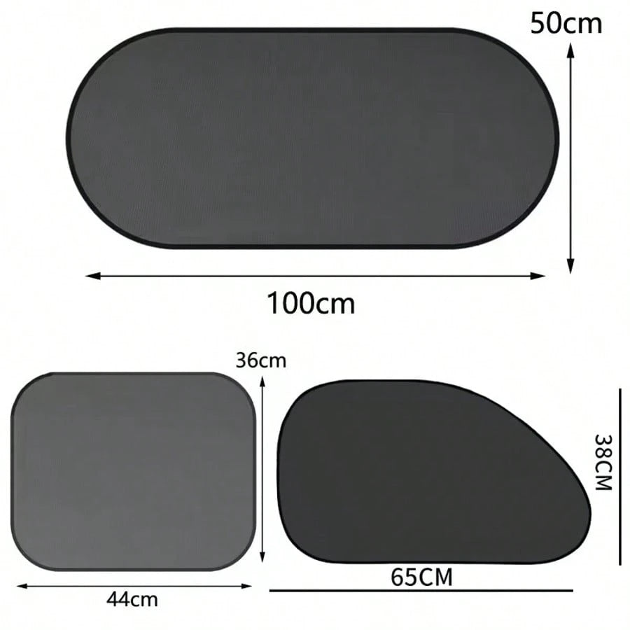 1-5Pcs Universal Car Sunshades Cover Foldable Auto Side Window Rear Windscreen Mesh Sunshade Cover Car Windshield Rear Cover Car Rear Glass Shade