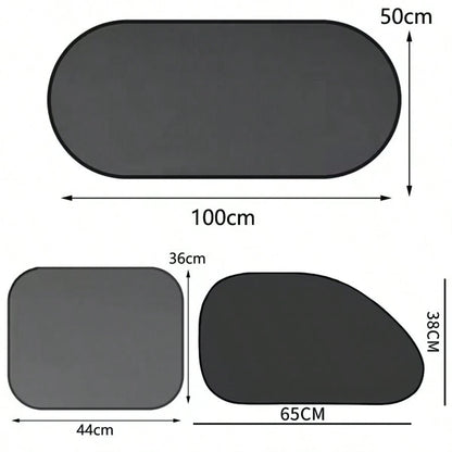 1-5Pcs Universal Car Sunshades Cover Foldable Auto Side Window Rear Windscreen Mesh Sunshade Cover Car Windshield Rear Cover Car Rear Glass Shade