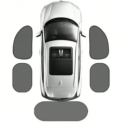 1-5Pcs Universal Car Sunshades Cover Foldable Auto Side Window Rear Windscreen Mesh Sunshade Cover Car Windshield Rear Cover Car Rear Glass Shade