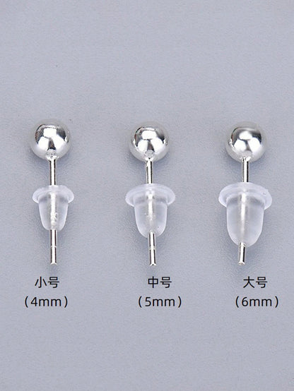 1 Box About 100 Silicone Earring Backs Plug Soft Clear Earring Backings For Studs Hypoallergenic Rubber Earrings Backs Stopper Replacement