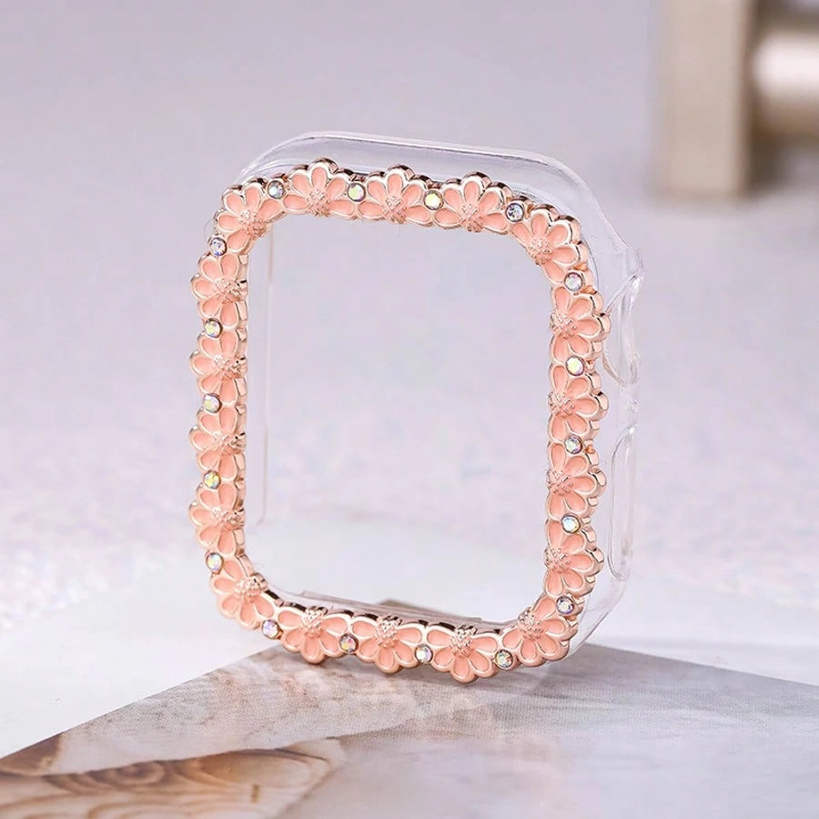 1 Daisy Hollow Design Watch Case Compatible With Apple Watch Series 11/10/SE/9/8/7/6/5/4/3/2/1, Suitable For Men And Women