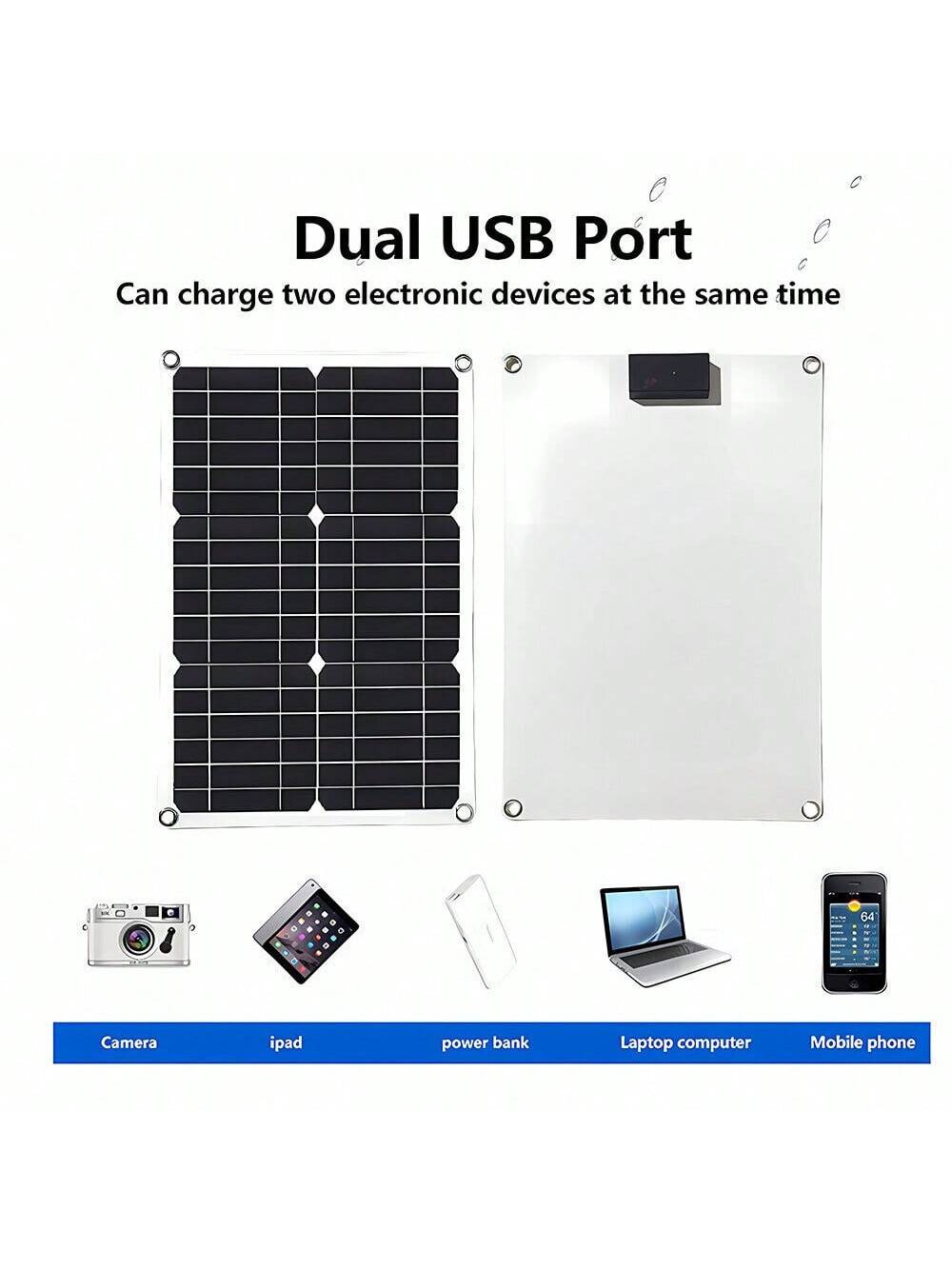 1 Pack Waterproof Solar Panel Battery Charger, 600 Watts Solar Panel Kit 100A 12V Battery Charger With Controller Caravan Boat
