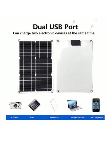 1 Pack Waterproof Solar Panel Battery Charger, 600 Watts Solar Panel Kit 100A 12V Battery Charger With Controller Caravan Boat