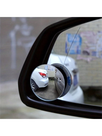 1 Pair/2 Pairs Heart-Shaped Blind Spot Mirrors, Car Heart-Shaped Blind Spot Mirrors, Car Frameless Blind Spot Mirrors, 360° Wide Angle Convex Mirror, Fan-Shaped Blind Spot Mirrors, Parking Mirrors