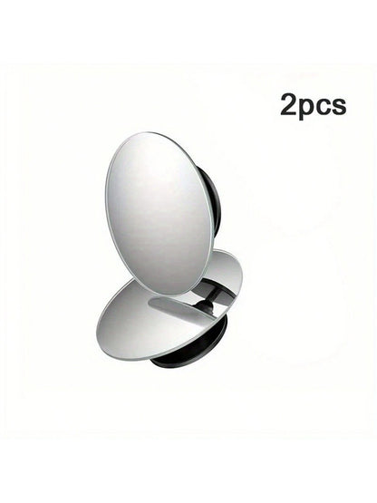 1 Pair/2 Pairs Heart-Shaped Blind Spot Mirrors, Car Heart-Shaped Blind Spot Mirrors, Car Frameless Blind Spot Mirrors, 360° Wide Angle Convex Mirror, Fan-Shaped Blind Spot Mirrors, Parking Mirrors
