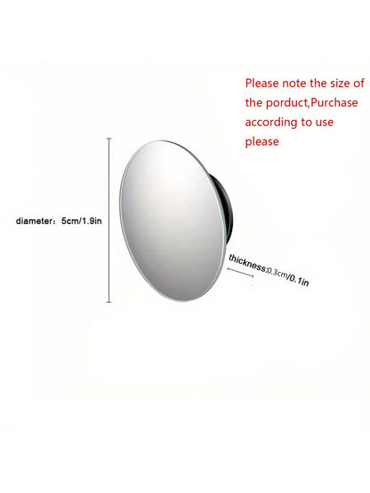 1 Pair/2 Pairs Heart-Shaped Blind Spot Mirrors, Car Heart-Shaped Blind Spot Mirrors, Car Frameless Blind Spot Mirrors, 360° Wide Angle Convex Mirror, Fan-Shaped Blind Spot Mirrors, Parking Mirrors