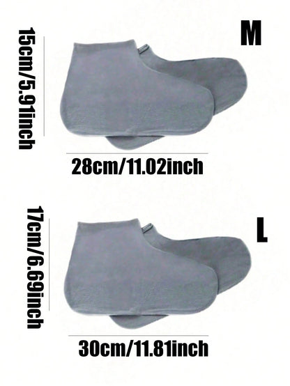 1 Pair/3 Pairs Thin Silicone Shoe Covers, Waterproof, Unisex, Convenient For Outdoor Wear, Ideal For Rainy Days, Lightweight