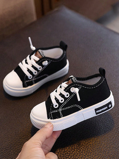 1 Pair Baby Casual Sneakers, Spring/Autumn New Soft Bottom Non-Slip Toddler Boys Canvas Shoes, Baby Shower Gift