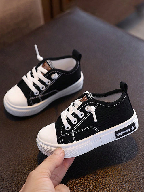 1 Pair Baby Casual Sneakers, Spring/Autumn New Soft Bottom Non-Slip Toddler Boys Canvas Shoes, Baby Shower Gift