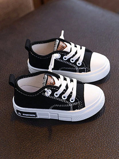 1 Pair Baby Casual Sneakers, Spring/Autumn New Soft Bottom Non-Slip Toddler Boys Canvas Shoes, Baby Shower Gift
