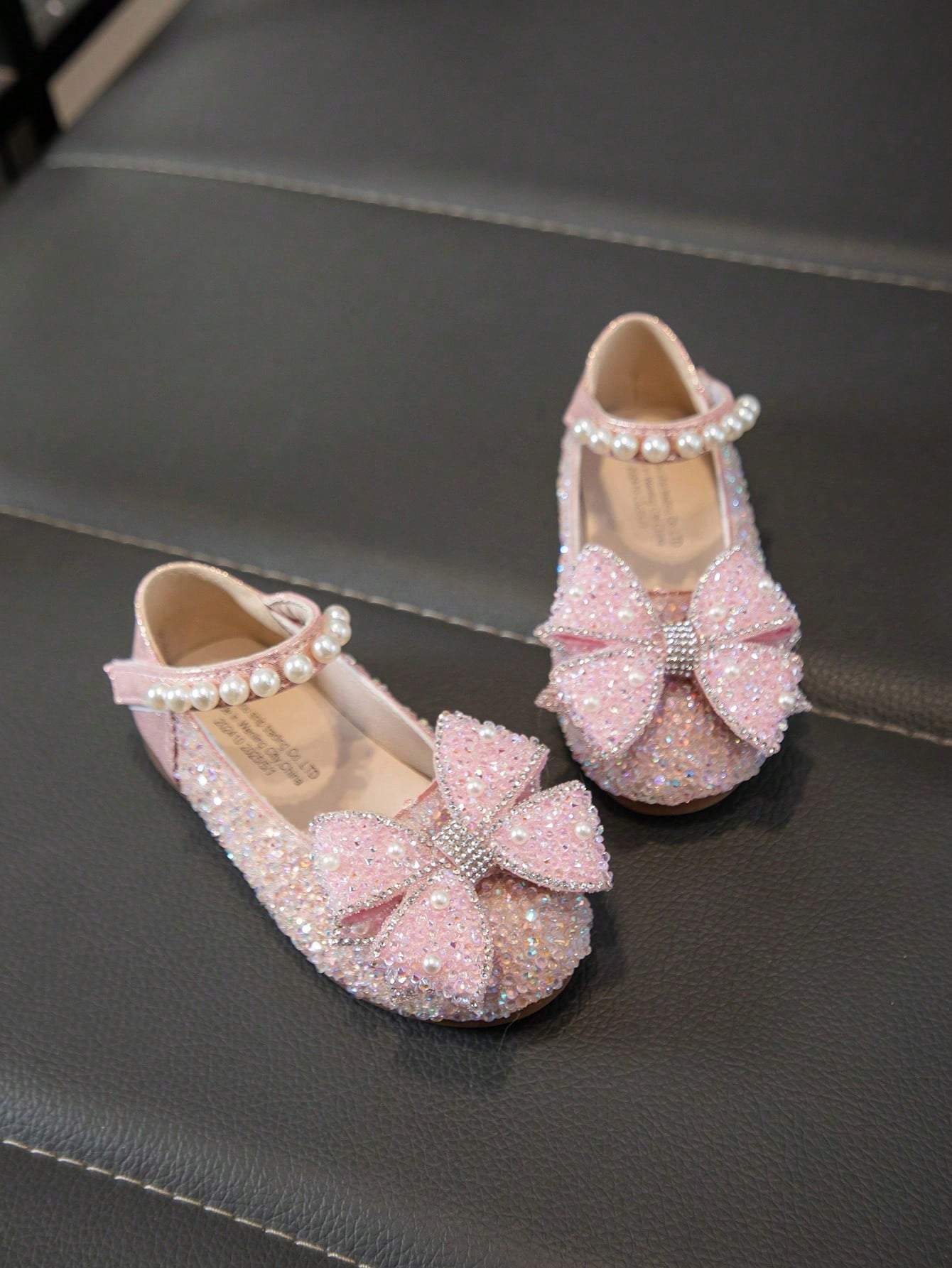 1 Pair Baby Flat Shoes, Girls Princess Shoes With Rhinestones, Spring/Autumn Toddler Shoes