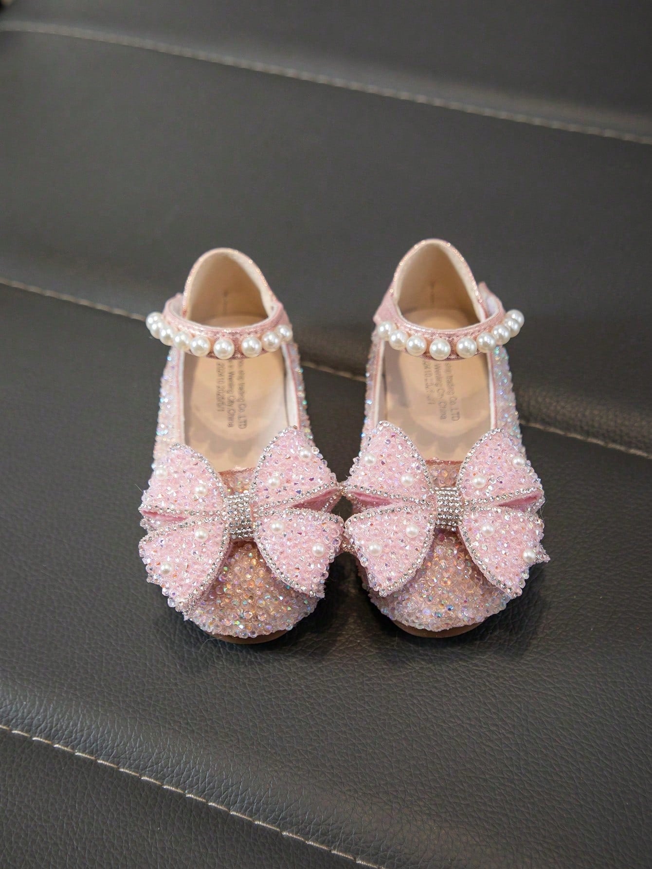 1 Pair Baby Flat Shoes, Girls Princess Shoes With Rhinestones, Spring/Autumn Toddler Shoes