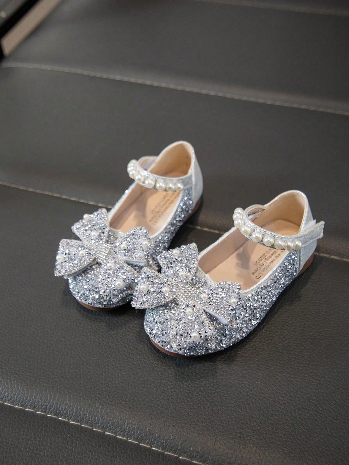 1 Pair Baby Flat Shoes, Girls Princess Shoes With Rhinestones, Spring/Autumn Toddler Shoes