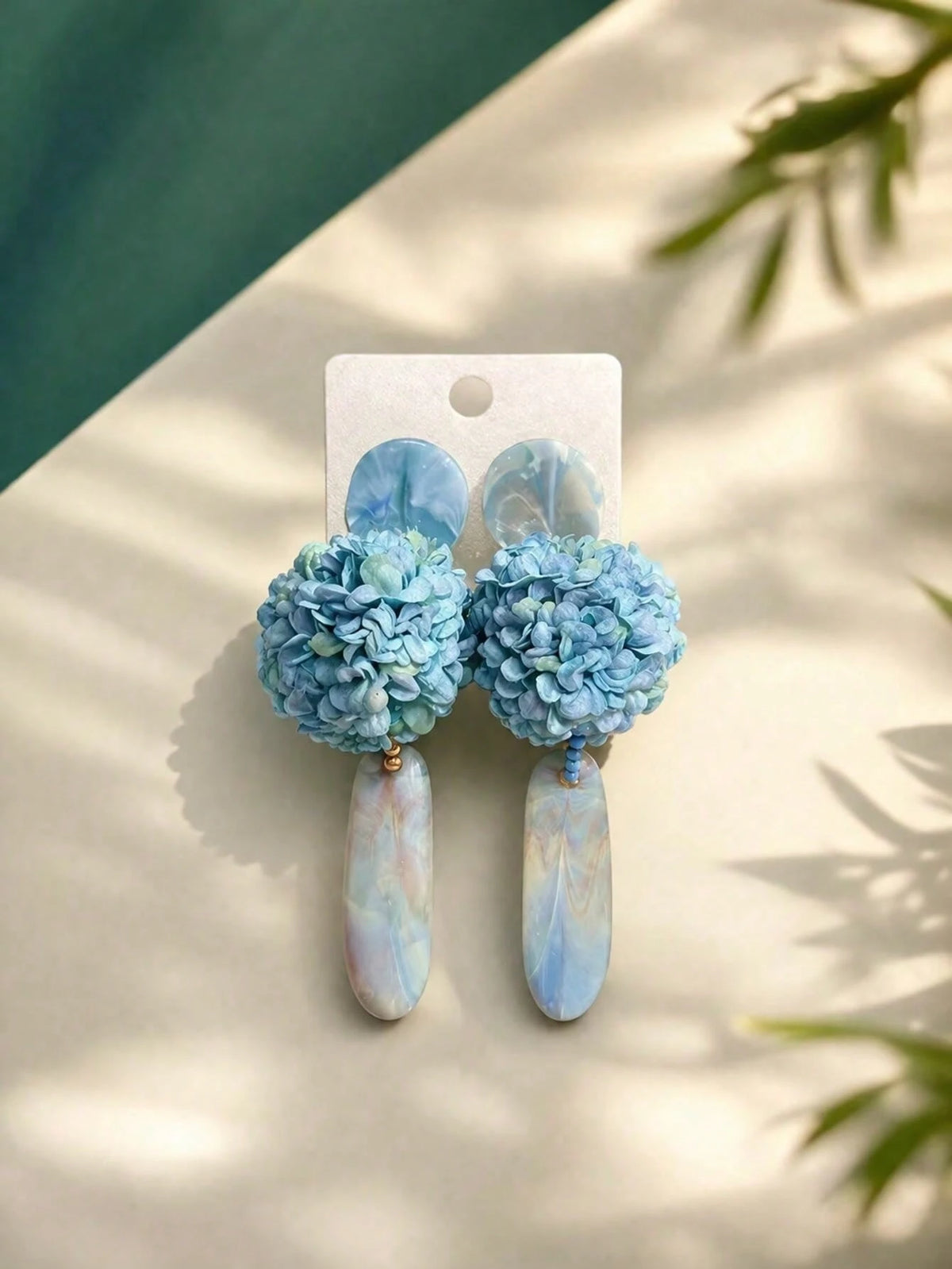 1 Pair Bohemian Style Statement Earrings, Gentle Floral Pendant, Fashionable, Elegant, Versatile, Perfect For Vacation,Gift For Family And Friends
