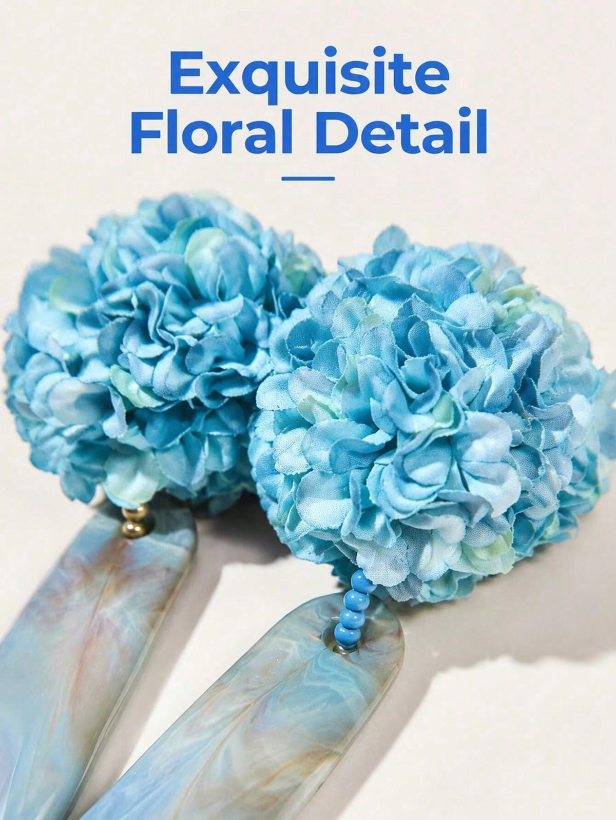 1 Pair Bohemian Style Statement Earrings, Gentle Floral Pendant, Fashionable, Elegant, Versatile, Perfect For Vacation,Gift For Family And Friends