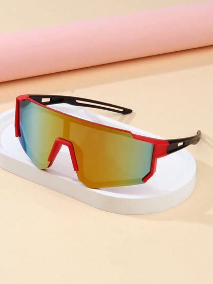 1 Pair Children's Fashion Goggles, Suitable For Boys And Girls, Classic Integrated Protective Glasses For Cycling, Skiing, Hiking, Outdoor Sports And Travel
