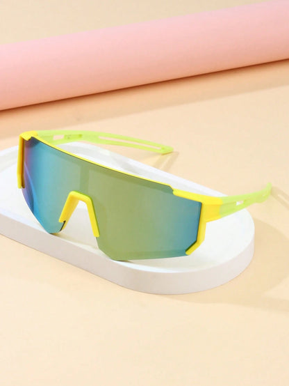 1 Pair Children's Fashion Goggles, Suitable For Boys And Girls, Classic Integrated Protective Glasses For Cycling, Skiing, Hiking, Outdoor Sports And Travel