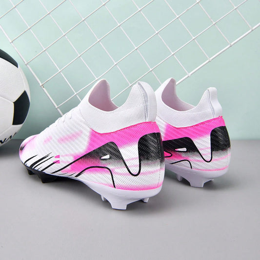 1 Pair Football/Soccer Shoes, Outdoor Sports Shoes For Men, TF Studs, Student & Adult Sizes, Suitable For Artificial Turf & Natural Grass, AG Long Studs, Non-Slip, Comfortable Soccer Shoes, Professio