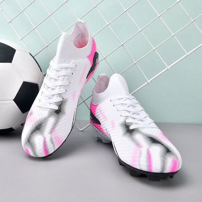 1 Pair Football/Soccer Shoes, Outdoor Sports Shoes For Men, TF Studs, Student & Adult Sizes, Suitable For Artificial Turf & Natural Grass, AG Long Studs, Non-Slip, Comfortable Soccer Shoes, Professio