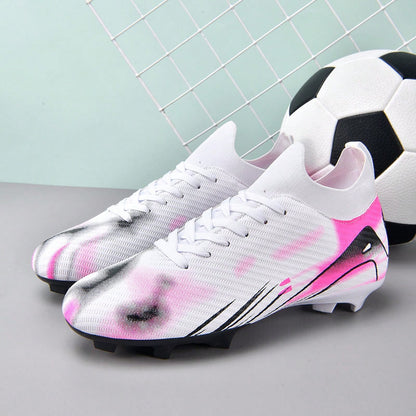 1 Pair Football/Soccer Shoes, Outdoor Sports Shoes For Men, TF Studs, Student & Adult Sizes, Suitable For Artificial Turf & Natural Grass, AG Long Studs, Non-Slip, Comfortable Soccer Shoes, Professio