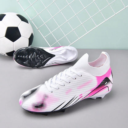 1 Pair Football/Soccer Shoes, Outdoor Sports Shoes For Men, TF Studs, Student & Adult Sizes, Suitable For Artificial Turf & Natural Grass, AG Long Studs, Non-Slip, Comfortable Soccer Shoes, Professio