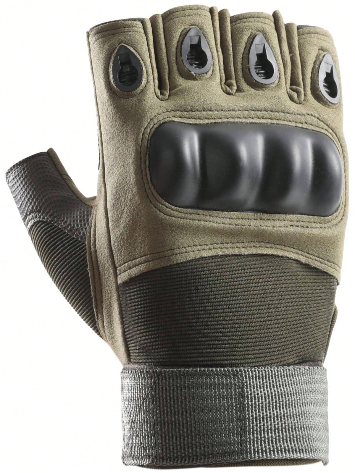 1 Pair Half Finger Shell Motorcycle Outdoor Cycling Gloves
