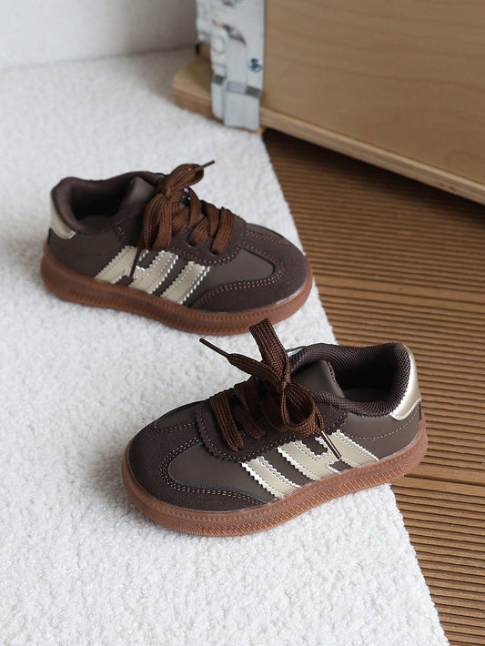1 Pair Kids' Colorblock Training Shoes, Spring/Autumn New Soft Sole Anti-Slip Baby Sneakers