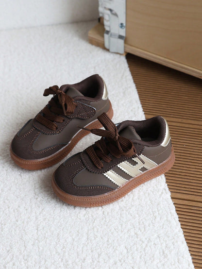 1 Pair Kids' Colorblock Training Shoes, Spring/Autumn New Soft Sole Anti-Slip Baby Sneakers