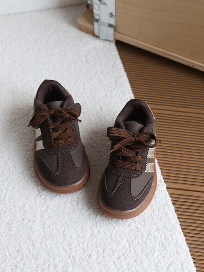 1 Pair Kids' Colorblock Training Shoes, Spring/Autumn New Soft Sole Anti-Slip Baby Sneakers