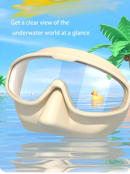 1 Pair Kids Swimming Goggles With Nose Clip, Anti-Fog, Suitable For Children And Teenagers Aged 4-14, Back To School