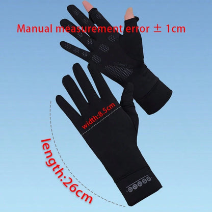 1 Pair Lightweight Anti-UV Fingerless Driving Gloves, Breathable For Summer Cycling, Suitable For Ladies, Gift For Girlfriend/Mother