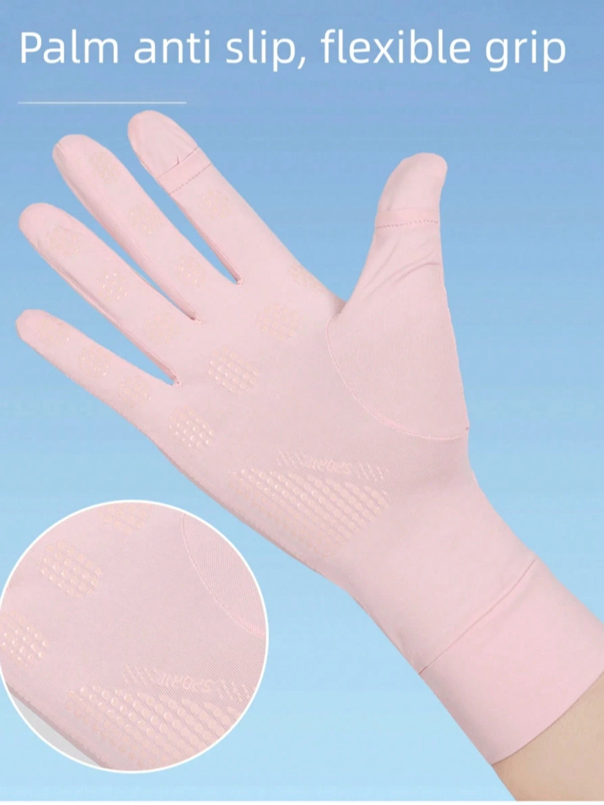 1 Pair Lightweight Anti-UV Fingerless Driving Gloves, Breathable For Summer Cycling, Suitable For Ladies, Gift For Girlfriend/Mother