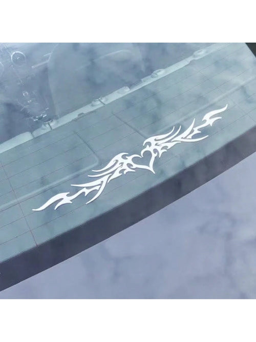 1 Pc Heart Wings Car Bumper Sticker Rear Windshield Decal, Cute Vinyl Y2K Tramp Stamp Decal For Cars, Trucks