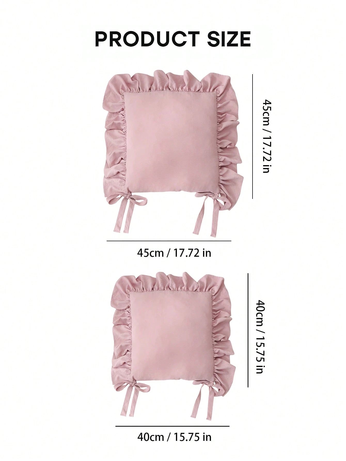 1 Piece, Lotus Leaf Lace Seat Cushion, Dining Chair Cushion With Cushion Core Belt, Strap Can Be Fixed, Comfortable And Non-Slip, Universal In All Seasons