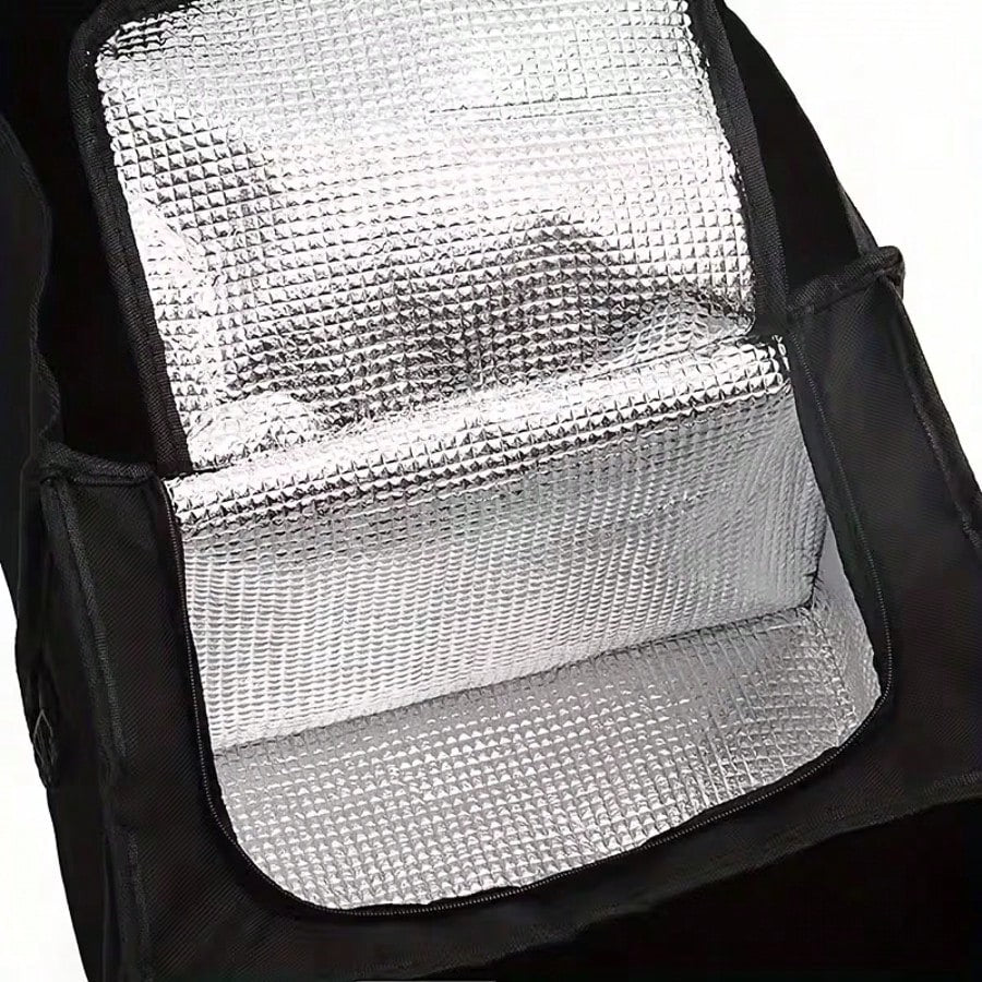1-Piece Multi-Functional Foldable 3-Compartment Car Trunk Organizer, Storage Box, Insulated Storage Bag, Car Cooler Bag, Large Insulated Car Storage Bag, Insulated And Refrigerated Storage Bag