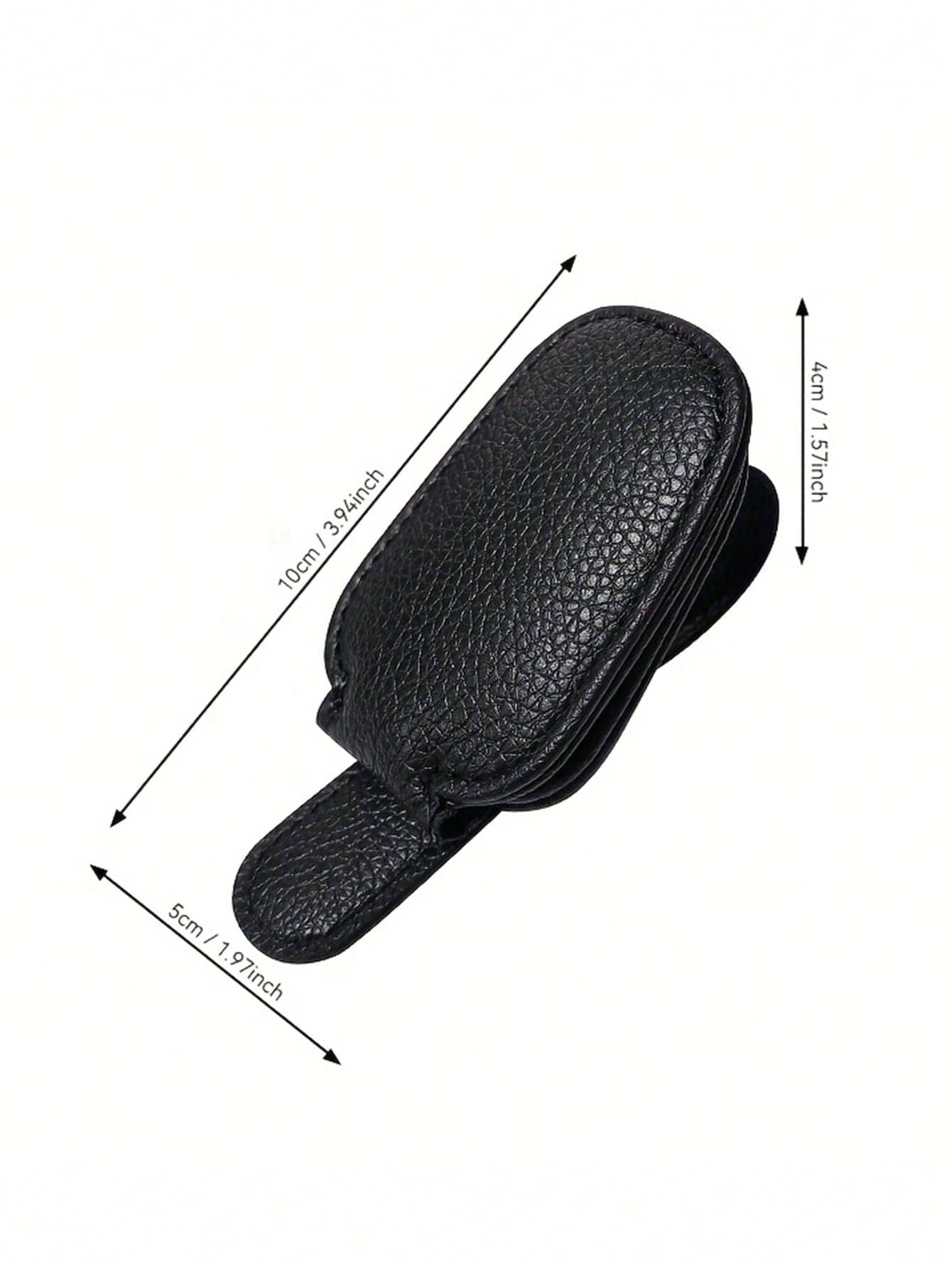 1 Piece Of General Motors Sunshade Glasses Clip, Magnetic Leather Fashionable Glasses Clip And Frame, Interior Decoration Product, Suitable For Various Cars, SUVstrucks, Road Travel,Glasses Holder,Gla