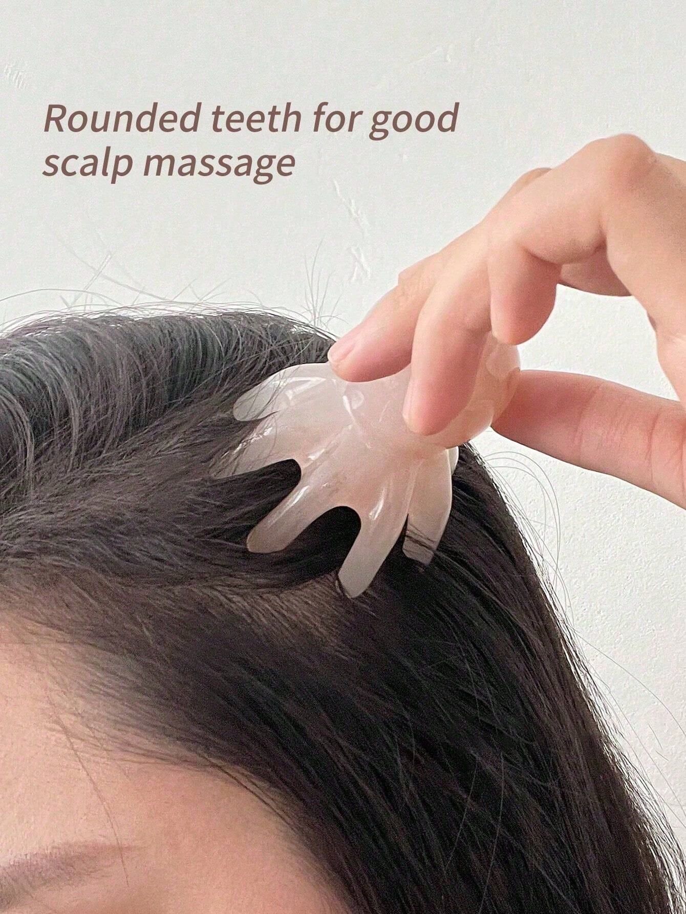 1-Piece Set Of Wide Toothed Comb, Head Massage Comb, Cute Octopus Shape, Resin Material, Round Tooth Design, Comfortable Scalp Massage, Available In Four Colors. Hairdressing Tools, Combs, Hair Brushe