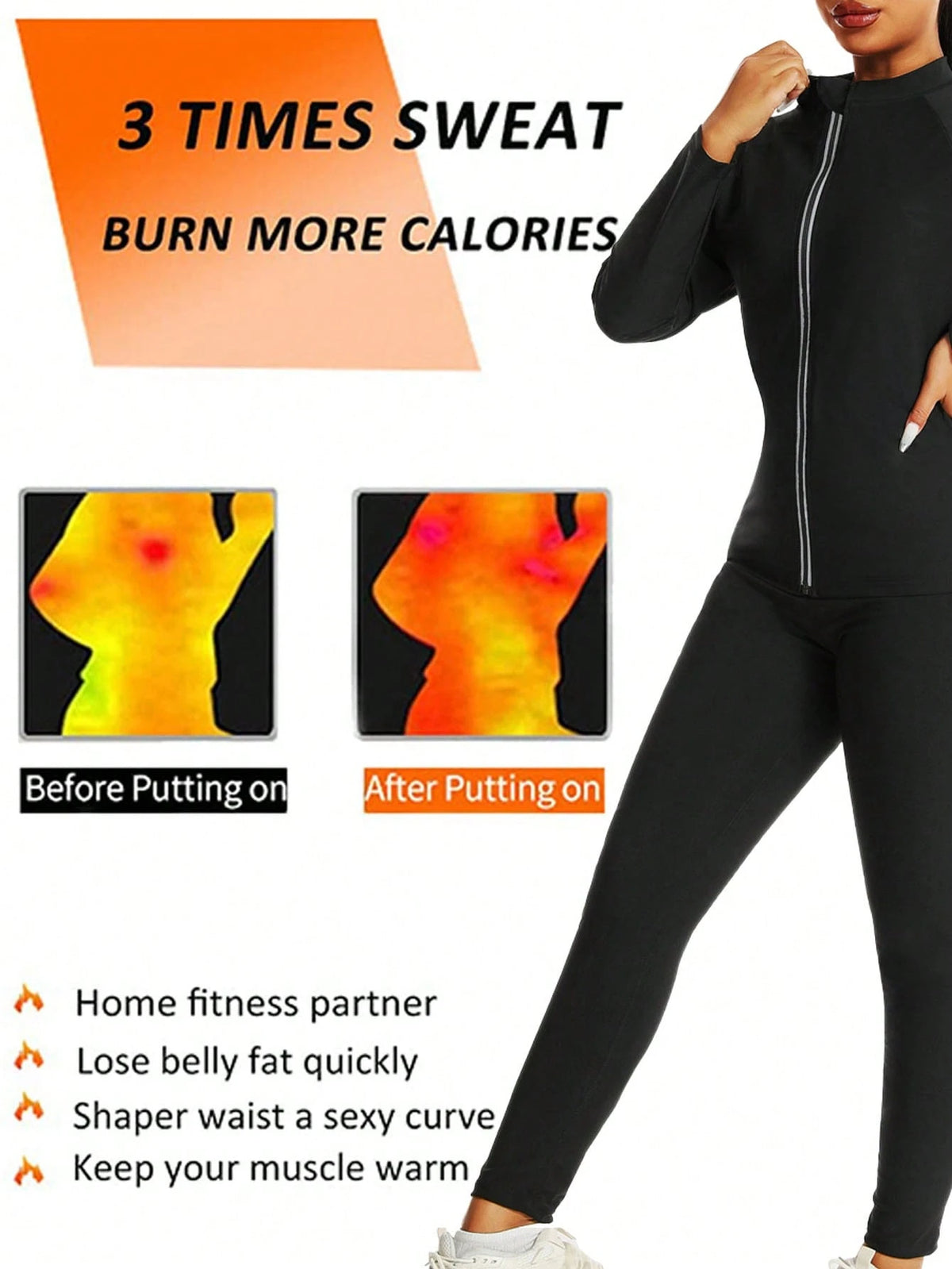 1 Set 2025 New Design Women Outdoor Running/Fitness Long Sleeve + Long Pants, Top + Bottoms Set, Zipper Design, Waist Training Fall