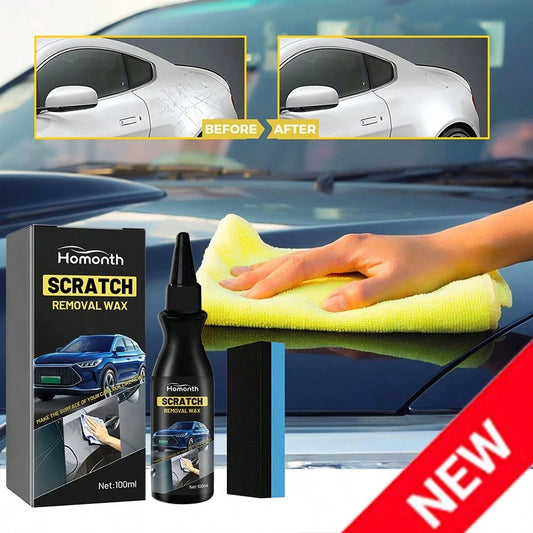 1 SET Car Scratch Repair Paste, Car Scratch Repair Paste Polishing Wax,100ml Car Scratch Remover,Car Paint Scratch Repair Wax, Car Cleaning Kit With Sponge, For Slight Scratches
