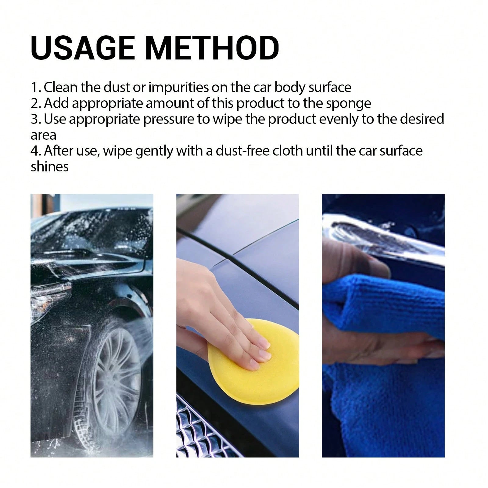 1 SET Car Scratch Repair Paste, Car Scratch Repair Paste Polishing Wax,100ml Car Scratch Remover,Car Paint Scratch Repair Wax, Car Cleaning Kit With Sponge, For Slight Scratches