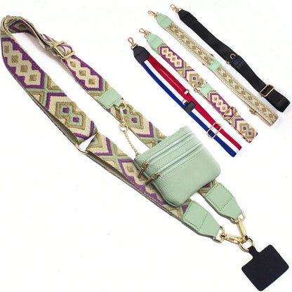 1 Set Phone Accessory Kit, Includes Phone Case Lanyard, Crossbody Phone Charm, Phone Accessory Bag Pendant, Zipper Wallet, Keychain, And Replaceable Shoulder Strap And Adjustable Strap. This Product I