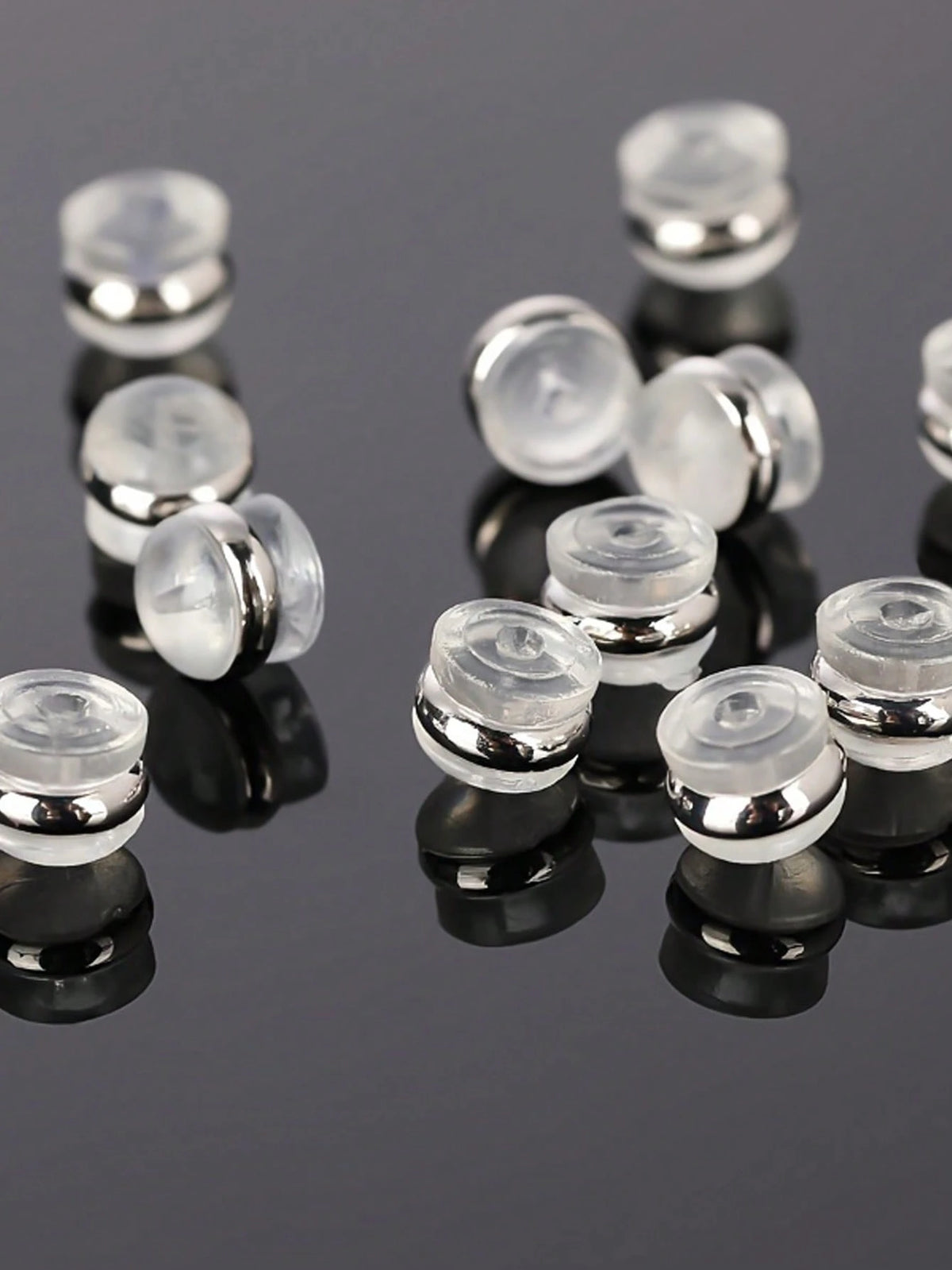 10/20/50pcs Silicone Earring Backs/Stoppers, Suitable For Earrings/Dangle Earrings, Locking Safety Earring Backs, Securely Hold Heavy Earrings, Non-Irritating & Hypoallergenic Soft Transparent Earring